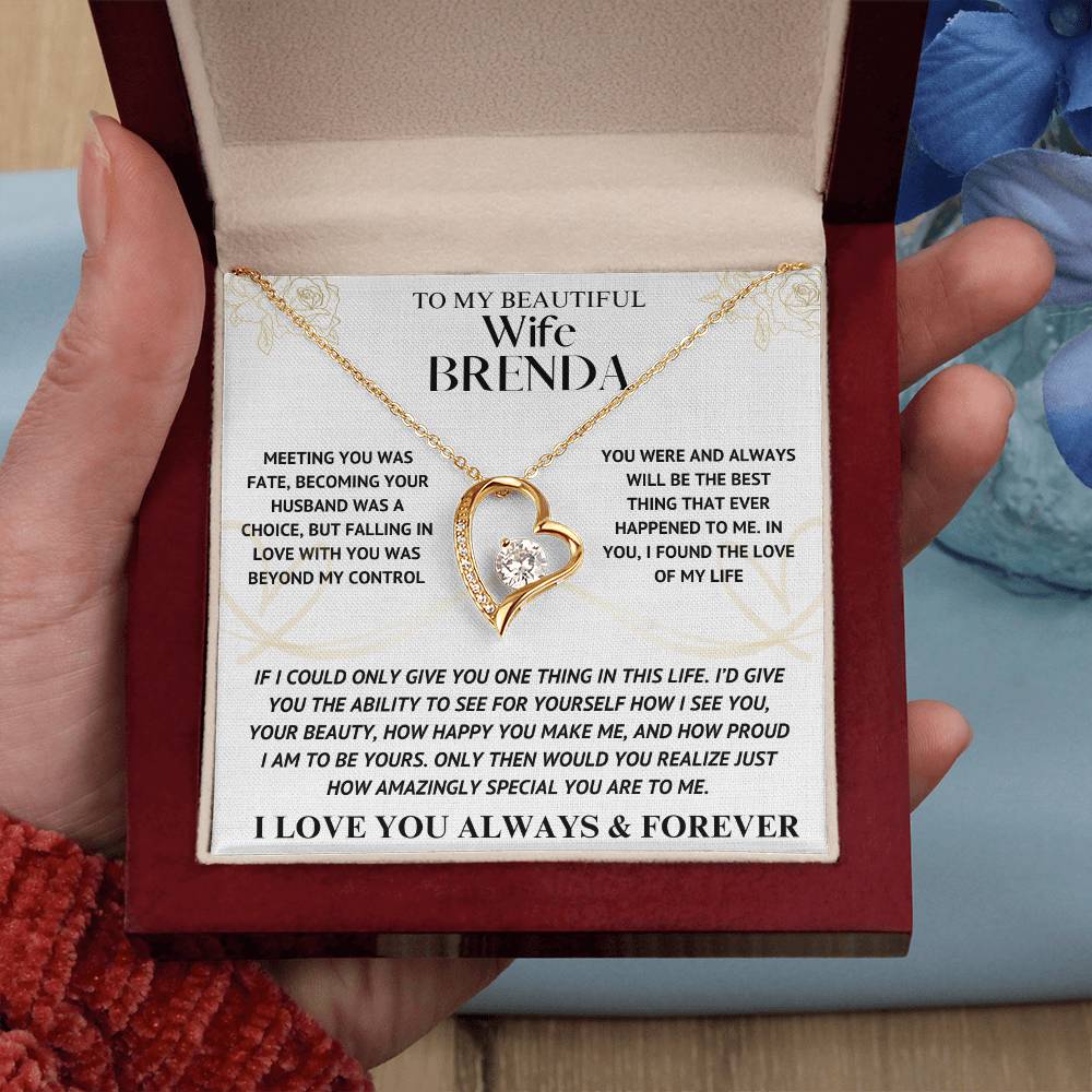 to my wife brenda