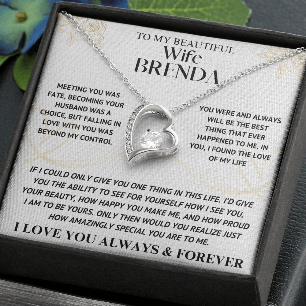 to my wife brenda