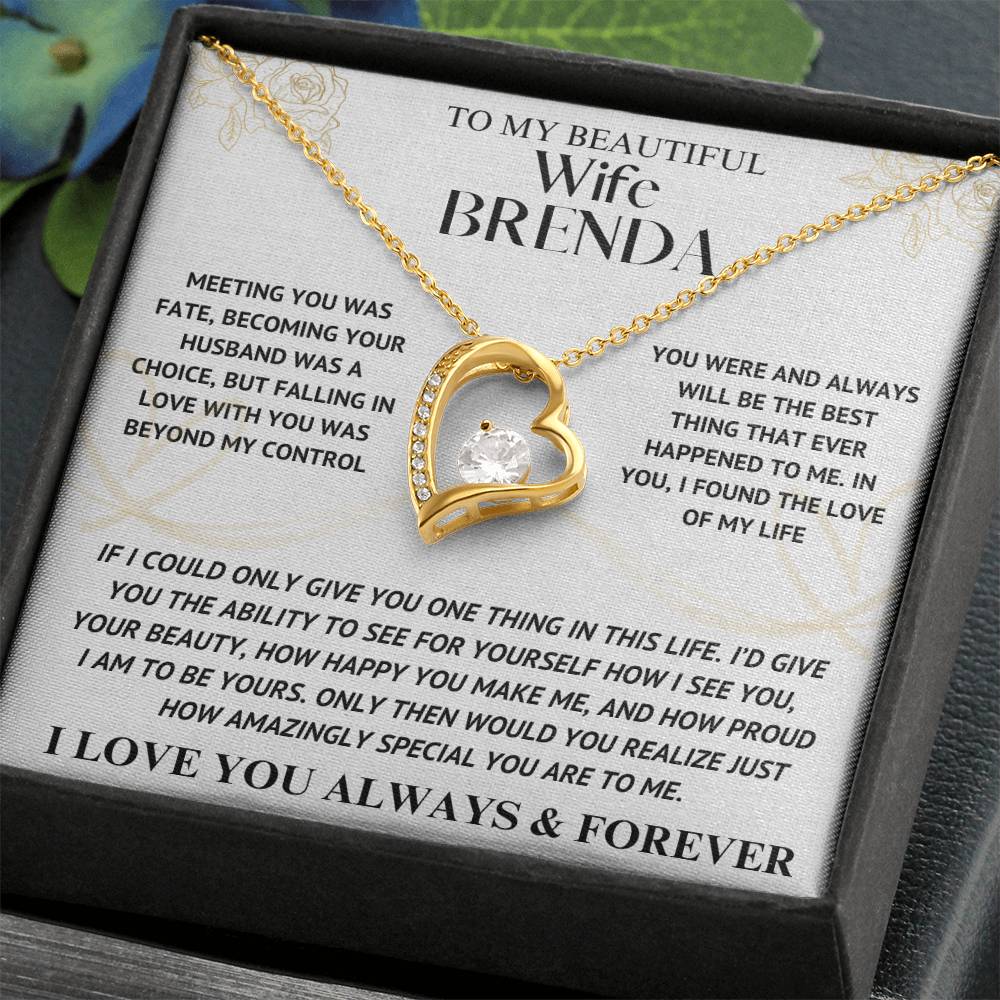 to my wife brenda