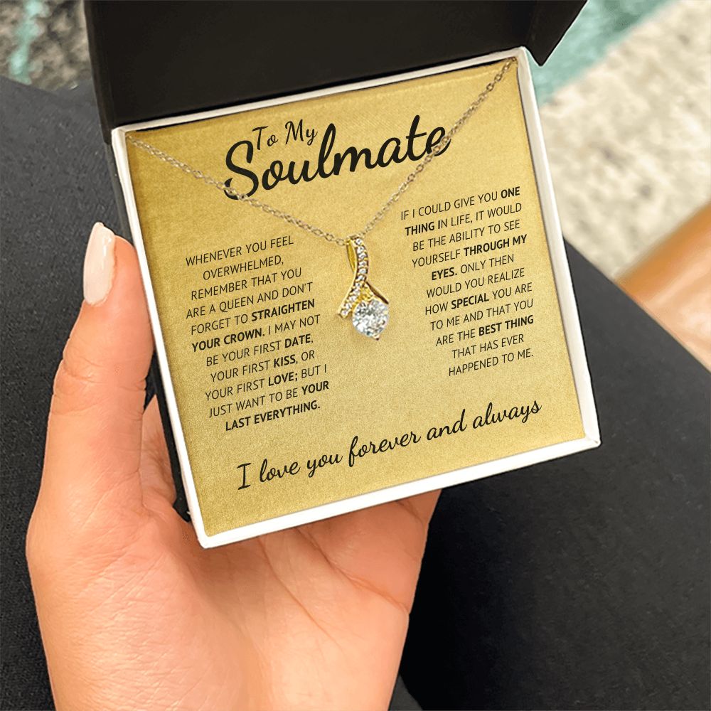 Soulmate - I Love You Forever - Alluring Necklace