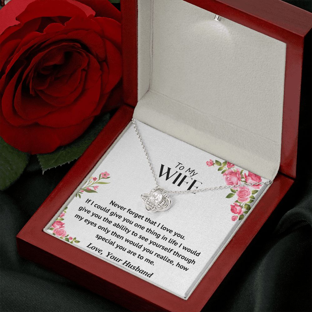 Wife - Never Forget - Knot Necklace