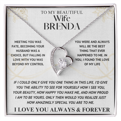 to my wife brenda
